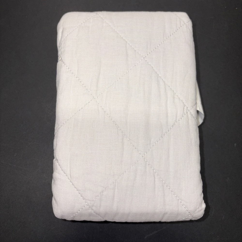 Threshold Pillow Sham Cotton-Linen Blend Diamond Stitch